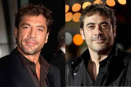 Javier Bardem on the left, Jeffrey Dean Morgan on the right.  Both totally gorgeous.